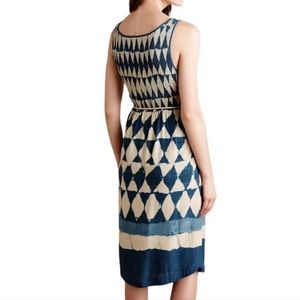 Anthropologie Maeve Blue Tie Dye Dress